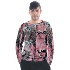 Marbling Collage Men s Long Sleeve Raglan Tee