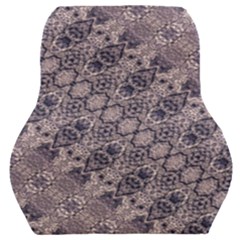 Violet Textured Mosaic Ornate Print Car Seat Back Cushion  by dflcprintsclothing