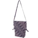 Violet Textured Mosaic Ornate Print Folding Shoulder Bag View1