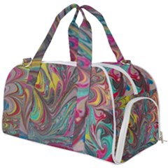 Abstract Marbling Swirls Burner Gym Duffel Bag by kaleidomarblingart