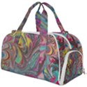 Abstract marbling swirls Burner Gym Duffel Bag View1