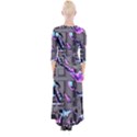 D.B. Quarter Sleeve Wrap Maxi Dress View2