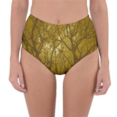 Forest Landscape Illustration 2 Reversible High-waist Bikini Bottoms