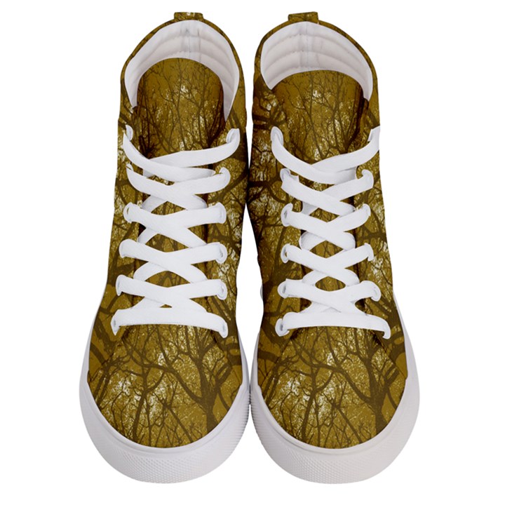 Forest Landscape Illustration 2 Women s Hi-Top Skate Sneakers