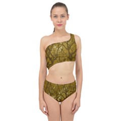 Forest Landscape Illustration 2 Spliced Up Two Piece Swimsuit