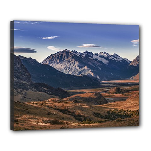 Mountain Patagonian Landscape, Santa Cruz, Argentina Canvas 20  X 16  (stretched) by dflcprintsclothing