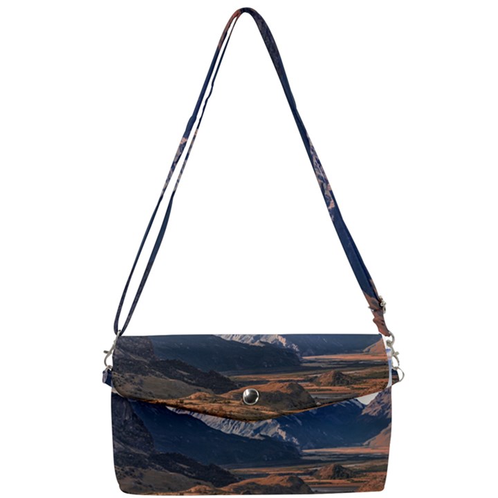 Mountain Patagonian Landscape, Santa Cruz, Argentina Removable Strap Clutch Bag