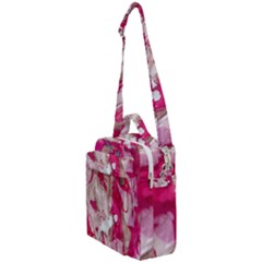 Magenta On Pink Crossbody Day Bag by kaleidomarblingart