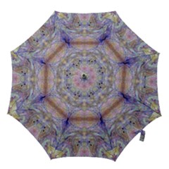 Amethyst Marbling Hook Handle Umbrellas (large) by kaleidomarblingart