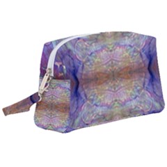 Amethyst Marbling Wristlet Pouch Bag (large) by kaleidomarblingart