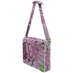 Petals With Marbling Cross Body Office Bag by kaleidomarblingart