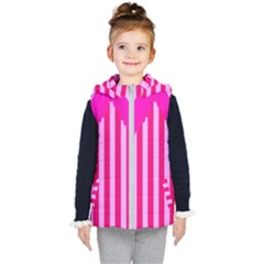 Cccartonnslogobg7 Kids  Hooded Puffer Vest