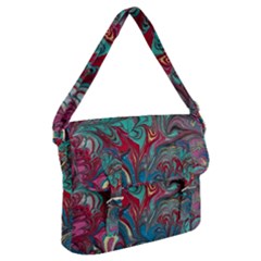 Psychedelic Marbling Patterns Iv Buckle Messenger Bag by kaleidomarblingart