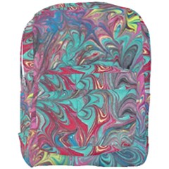 Psychedelic Marbling Patterns Iv Full Print Backpack by kaleidomarblingart