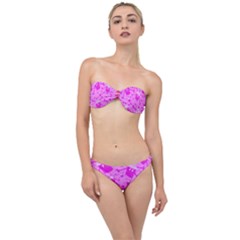 Cccartonnslogobg7 Cupycakescollage11pinknewbkgrd* Jokerscullzzz7117 Logohotpinkpattern Classic Bandeau Bikini Set by DayDreamersBoutique