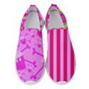 Cccartonnslogobg7 Cupycakescollage11pinknewbkgrd* Jokerscullzzz7117 Logohotpinkpattern Women s Slip On Sneakers View1