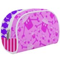 Cccartonnslogobg7 Cupycakescollage11pinknewbkgrd* Jokerscullzzz7117 Logohotpinkpattern Makeup Case (Large) View1