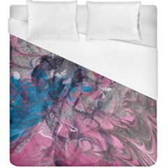 Brush Strokes On Marbling Patterns Duvet Cover (king Size)