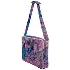 Brush Strokes On Marbling Patterns Cross Body Office Bag by kaleidomarblingart