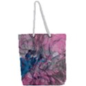 Brush strokes on marbling patterns Full Print Rope Handle Tote (Large) View2