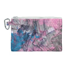 Brush Strokes On Marbling Patterns Canvas Cosmetic Bag (large) by kaleidomarblingart