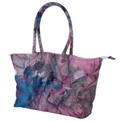 Brush Strokes On Marbling Patterns Canvas Shoulder Bag by kaleidomarblingart