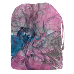 Brush Strokes On Marbling Patterns Drawstring Pouch (3xl) by kaleidomarblingart