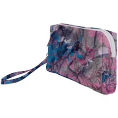 Brush Strokes On Marbling Patterns Wristlet Pouch Bag (small) by kaleidomarblingart