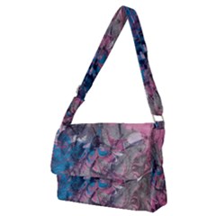 Brush Strokes On Marbling Patterns Full Print Messenger Bag (m) by kaleidomarblingart