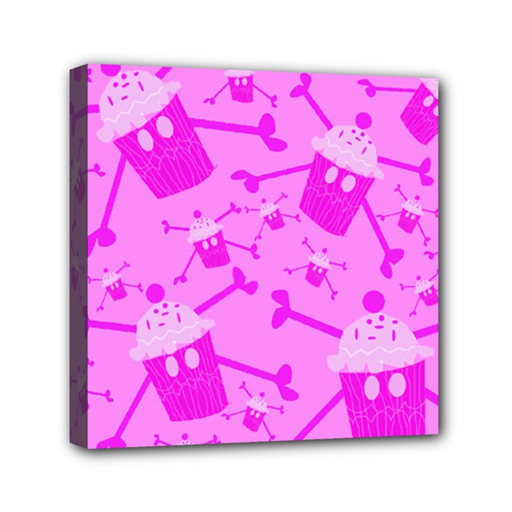 Cupycakespink Mini Canvas 6  x 6  (Stretched)