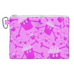 Cupycakespink Canvas Cosmetic Bag (xl) by DayDreamersBoutique