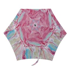 Abstract Marbling Mini Folding Umbrellas by kaleidomarblingart