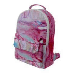 Abstract Marbling Flap Pocket Backpack (large) by kaleidomarblingart