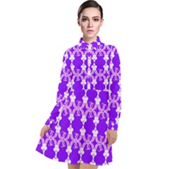 Jokerscullz Long Sleeve Chiffon Shirt Dress