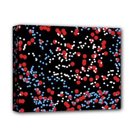 Multicolored Bubbles Motif Abstract Pattern Deluxe Canvas 14  X 11  (stretched)