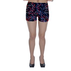 Multicolored Bubbles Motif Abstract Pattern Skinny Shorts by dflcprintsclothing