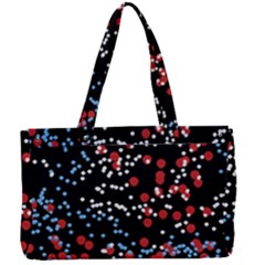 Multicolored Bubbles Motif Abstract Pattern Canvas Work Bag by dflcprintsclothing