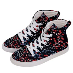 Multicolored Bubbles Motif Abstract Pattern Women s Hi-top Skate Sneakers