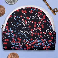 Multicolored Bubbles Motif Abstract Pattern Horseshoe Style Canvas Pouch by dflcprintsclothing