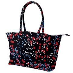 Multicolored Bubbles Motif Abstract Pattern Canvas Shoulder Bag by dflcprintsclothing