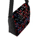 Multicolored Bubbles Motif Abstract Pattern Flap Closure Messenger Bag (S) View2