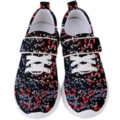 Multicolored Bubbles Motif Abstract Pattern Women s Velcro Strap Shoes