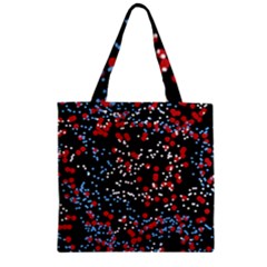 Multicolored Bubbles Motif Abstract Pattern Zipper Grocery Tote Bag by dflcprintsclothing