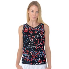 Multicolored Bubbles Motif Abstract Pattern Women s Basketball Tank Top by dflcprintsclothing