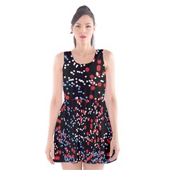 Multicolored Bubbles Motif Abstract Pattern Scoop Neck Skater Dress by dflcprintsclothing