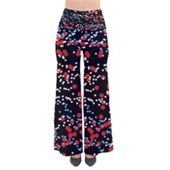 Multicolored Bubbles Motif Abstract Pattern So Vintage Palazzo Pants