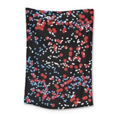 Multicolored Bubbles Motif Abstract Pattern Small Tapestry