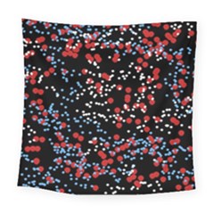 Multicolored Bubbles Motif Abstract Pattern Square Tapestry (large) by dflcprintsclothing