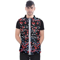 Multicolored Bubbles Motif Abstract Pattern Men s Puffer Vest