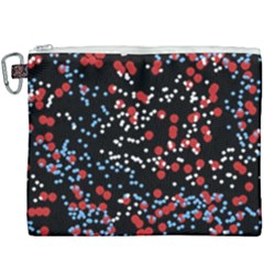 Multicolored Bubbles Motif Abstract Pattern Canvas Cosmetic Bag (xxxl) by dflcprintsclothing